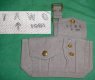 Ammo Pouch British 2 Pocket Gray USED 1951 Broad Arrow Marked Ammo Pouch British 2 Pocket Gray USED 1951 Broad Arrow Marked