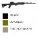 SKS T6 Stock Set, Blade Bayo Cut, OD, Black or Tan -FREE SHIP