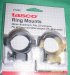 30mm - 3/8 Dovetail Base Black Medium Profile Scop Rings