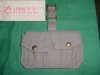 Ammo Pouch British 2 Pocket Gray USED Dated 1950 Ammo Pouch British 2 Pocket Gray USED Dated 1950