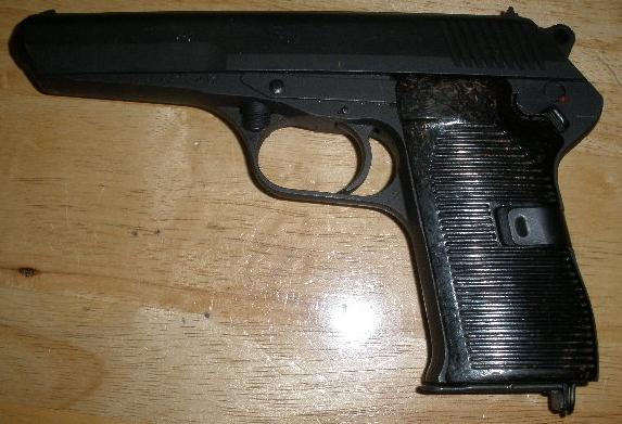 Czech CZ-52 7.62X25 Pistol Blued Finish