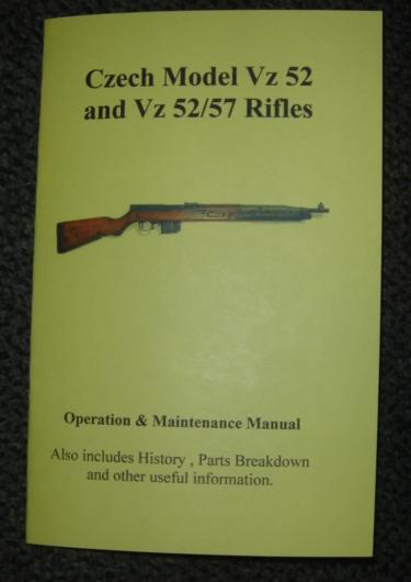 Booklet Czech VZ 52 Rifle