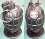 British Mills Bomb Heavily Pitted with Launching Plate British Mills Bomb Heavily Pitted with Launching Plate