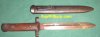 Italian M38 Carcano Bayonet with Scabbard Fixed Blade Italian M38 Carcano Bayonet with Scabbard Fixed Blade
