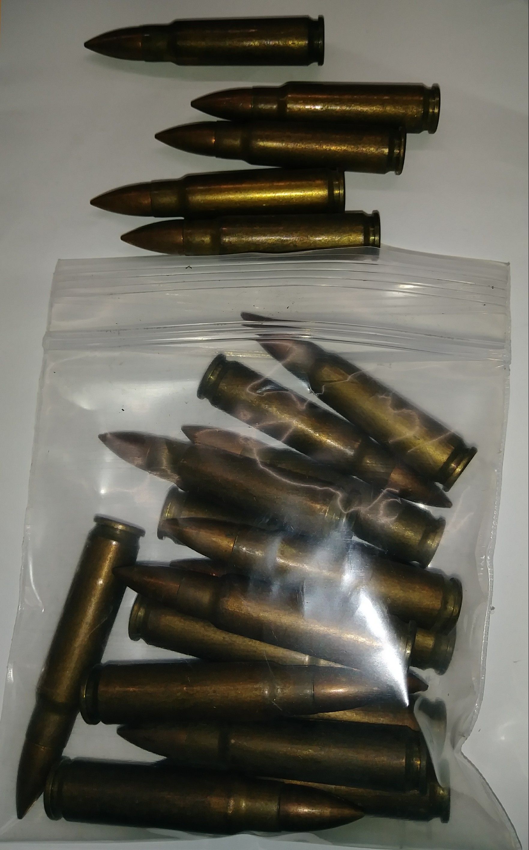 7.62x45 FMJ AMMO Czech 20rd - For VZ-52 Rifle - BRASS CASE 7.62x45 FMJ AMMO Czech 20rd - For VZ-52 Rifle - BRASS CASE