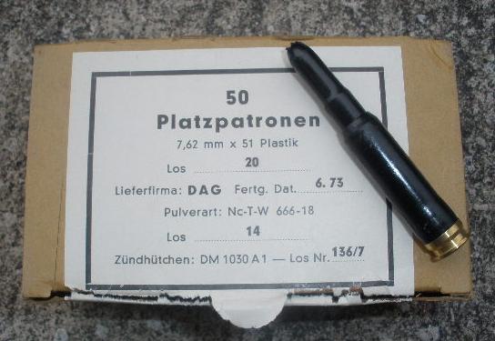 7.62X51 (.308) Blanks GERMAN MFR 2000 Rounds