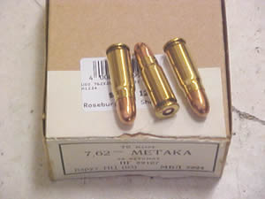 Ammo 7.62X25 Surplus 100rds