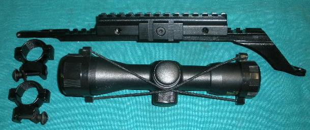 Scope Mount Combo 4X30 Scope, Mount and Rings AK-47 and Variants