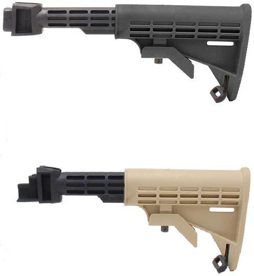 AK T6 Collapsible Stock - TAPCO - Black, AK T6 Collapsible Stock - TAPCO - Black,