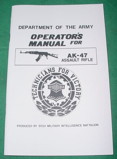 Booklet AK-47 Assault Rifle, Dept of Army