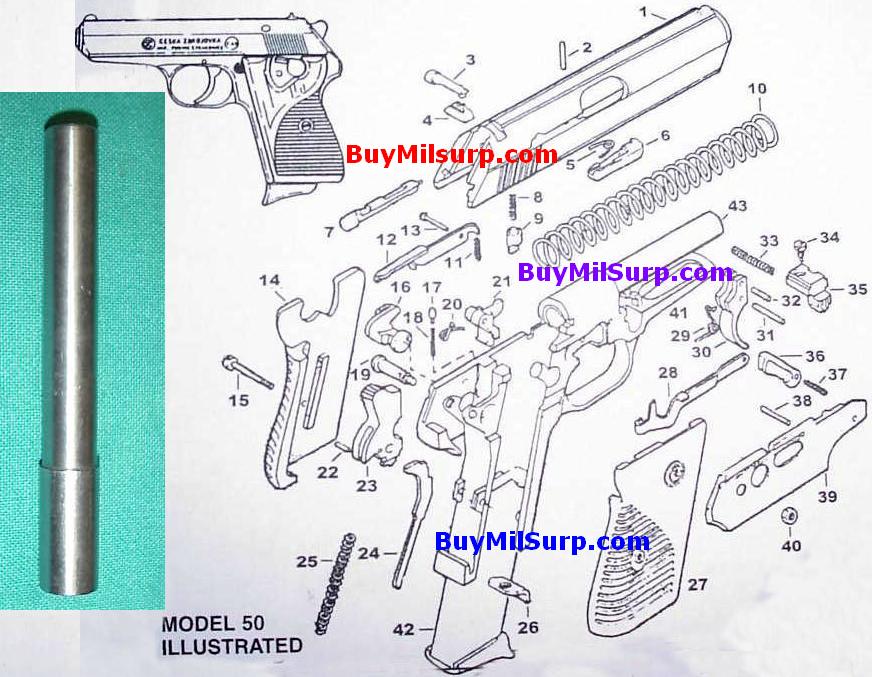 Barrel - #43 - Czech CZ50 & CZ70 CZ-50 CZ-70 EXC - Click Image to Close