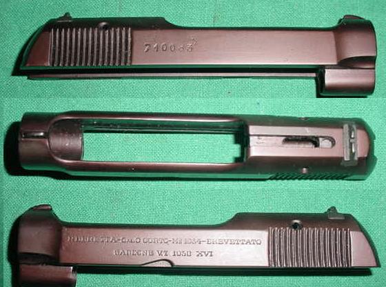 Beretta 1934 Stripped Slide with Rear Sight - Click Image to Close