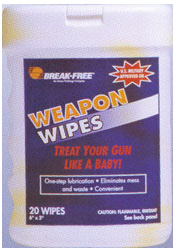Break-Free CLP Weapon Wipes 20 Count - Click Image to Close