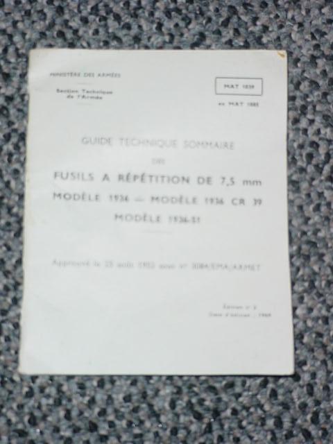 Booklet French MAS 36 and MAS 36/51 Original