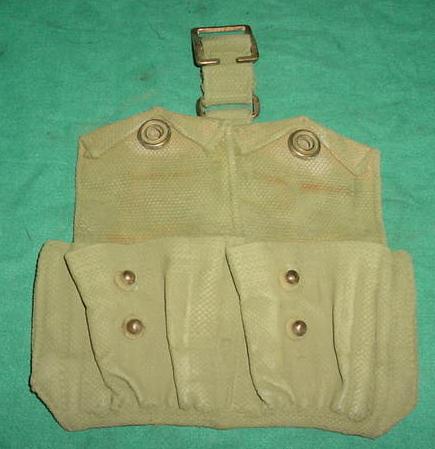 Ammo Pouch British 2 Pocket OD Undated Used - Click Image to Close