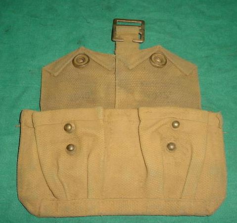 Ammo Pouch British 2 Pocket TAN UNDATED USED - Click Image to Close