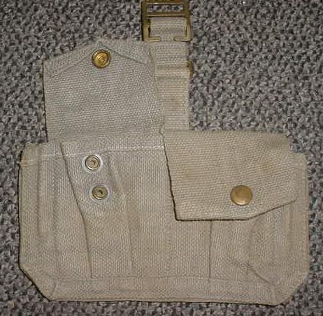 Ammo Pouch British 2 Pocket Gray USED NO MARKINGS - Click Image to Close