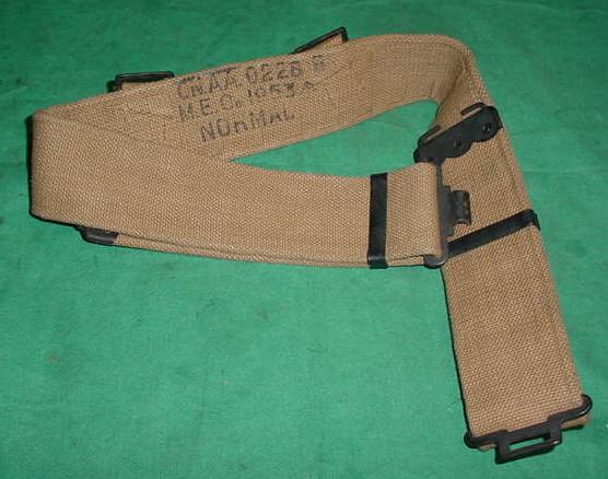 Belt, British Pattern 37 Khaki Belt EXC 1950's Dated - Click Image to Close