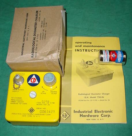 Civil Defense Radiological Dosimeter Charger CD V-750