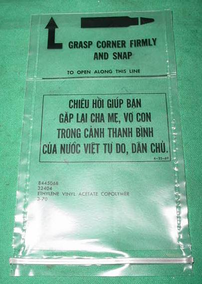 Chieu Hoi Bags QTY 10 - Click Image to Close