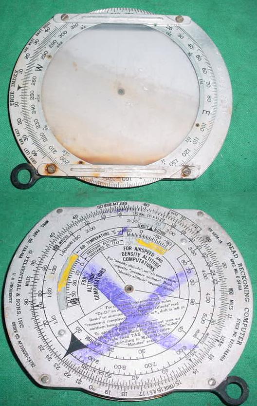 Dead Reckoning Calculator, Aircraft US PROPERTY MARKED - Click Image to Close