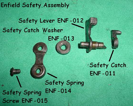 Safety Lever, Lee Enfield No 1 Mk III .303 Rifle - Part # 012 - Click Image to Close