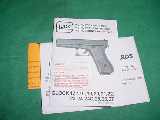 Glock Manual 17 17L 19 20 21 22 23 24 24C 25 26 27 - Click Image to Close