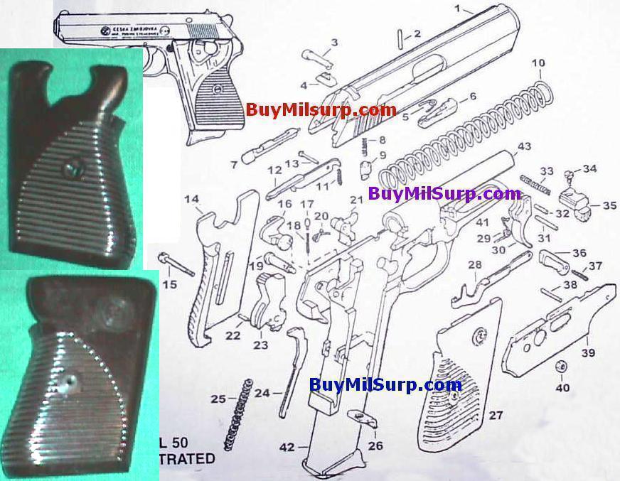 Grips - CZ50 Czech Pistol