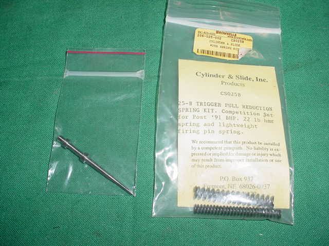 Hi Power Post 91 Hammer Spring, Firing Pin and Spring Hi Power Post 91 Hammer Spring, Firing Pin and Spring