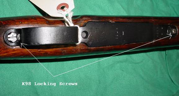 Locking Screws German K98 Rifle QTY 2 - Click Image to Close