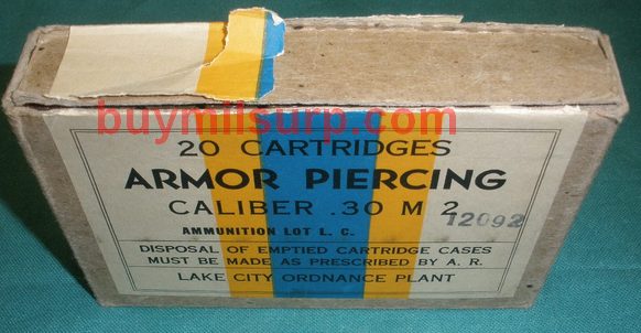 Ammo 30.06 AP 1942 20rd Box