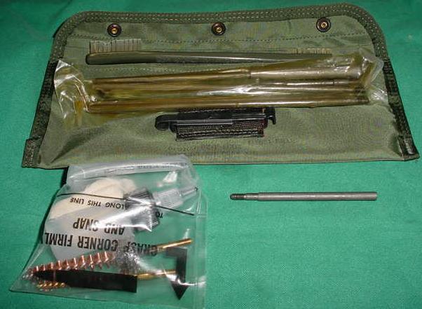 Cleaning Kit AR 15 M16 Military Issue OD Green - Click Image to Close