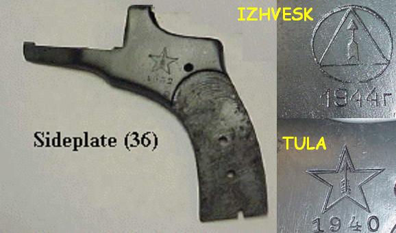 Side Plate 1945 TULA M1895 Russian Nagant Revolver - Click Image to Close