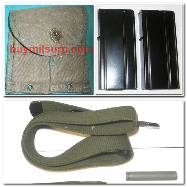 M1 Carbine Accessory Kit - Pouch, 2 Mags, Sling & Oiler