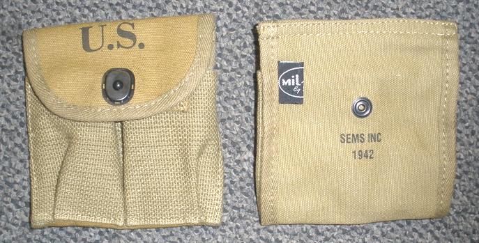 Pouch M1 Carbine Excellent, Holds 2 15rd Magazines - Click Image to Close