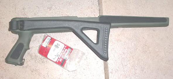 SKS ATI Folding Stock, Used OD / Black Two Tone - Click Image to Close