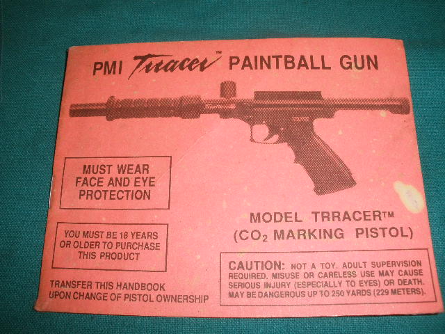 PMI Tracer Paintball Gun Manual