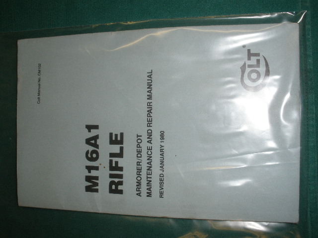 Colt M16A1 AR15 Rifle Depot/Armorer Manual