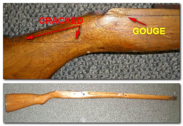 Type 99 Stock, Japanese Arisaka Rifle with Cracked Wrist - Click Image to Close