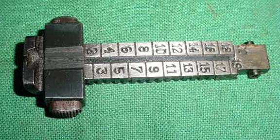 Yugo M48 Mauser, Rear Sight Leaf and Slider - Click Image to Close