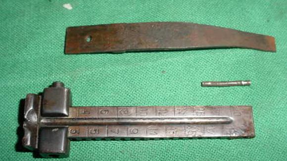 Rear Sight Leaf and Spring, Spanish Mauser