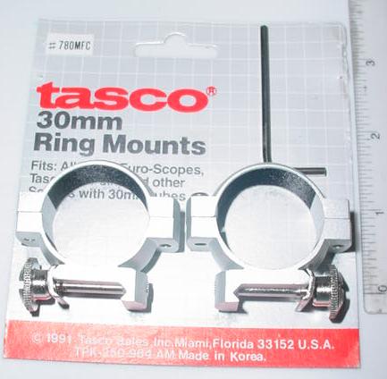 30mm Weaver Base Silver Low Profile Scope Rings 30mm Weaver Base Silver Low Profile Scope Rings