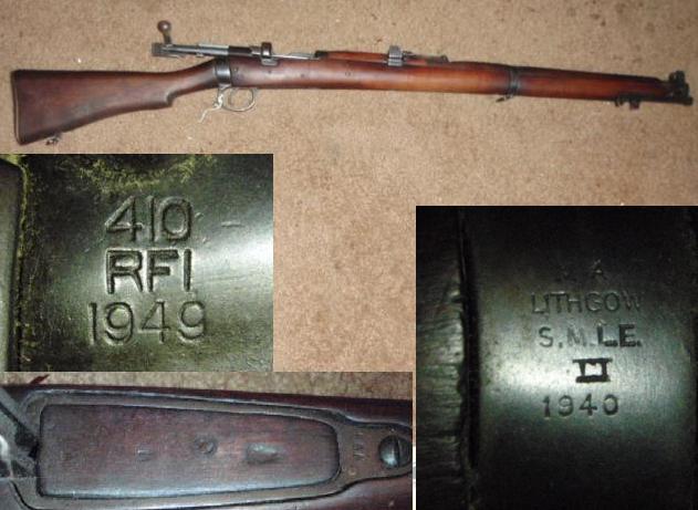 Australian SMLE Enfield Rifle .410 Shotgun - Click Image to Close