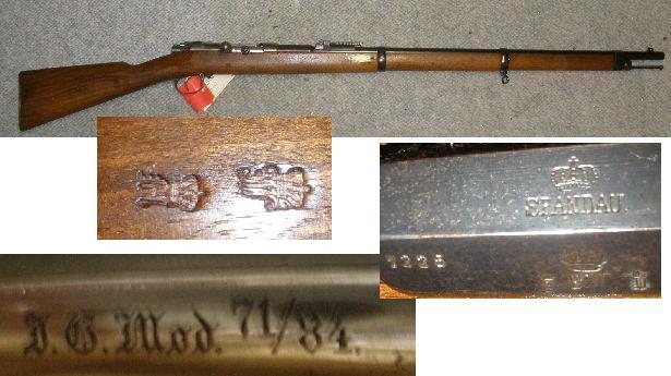 German 71/84 Rifle Spandau 1887 - Click Image to Close