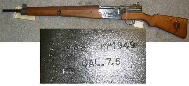 French MAS-49 7.5 Caliber Rifle