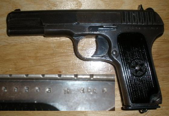 Russian TT33 Tokarev 1940 Tula 7.62X25 Pistol