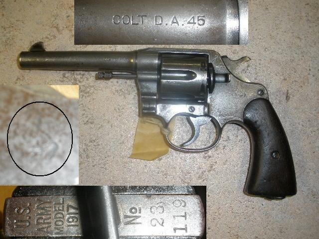 Colt US Army Model 1917 .45 Revolver