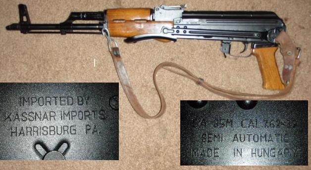 Hungarian FEG SA85M AK 7.62X39 UNDERFOLDER Rifle
