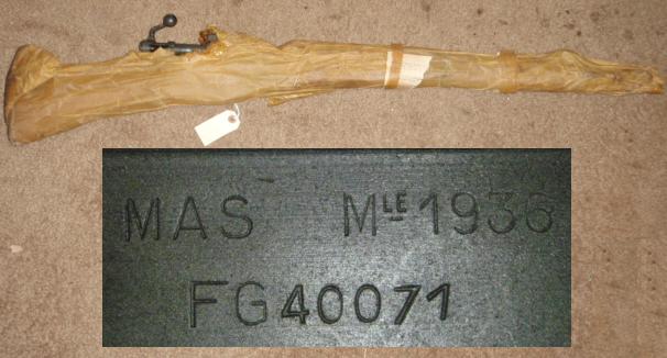 French MAS 36 Rifle in Wrap UNISSUED - Click Image to Close