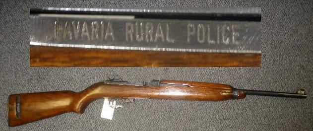 US M1 Carbine .30 Cal Rifle Winchester - Bavarian Rural Police - Click Image to Close